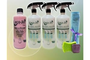 GENÉRICO KIT DE INICIO ECO-JIN DETERGENTE EXTRA CONCENTRADO- PRODUCTO REVOLUCIONARIO DEL QUE TODO EL MUNDO HABLA (HOME FLORAL/TALCO)