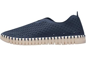 Ilse Jacobsen HORNBÆK | Flache Damen-Schuhe | Slip-On Sneaker mit Recyceltem Mikrofaser-Material und Rutschfester Natur-Gummisohle | Tulip3275 | Leicht Atmungsaktiv Umweltfreundlich