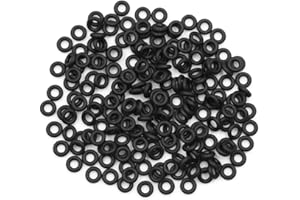 ‎X AUTOHAUX sourcing map 200 Stück NBR O-Ring Dichtung Dichtungsscheibe Schwarz für Auto 3 x 1.8mm