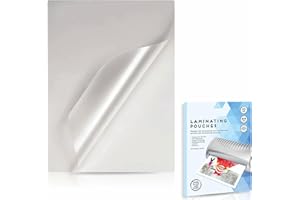 MA NASIR A4 Laminating Pouches 80 Micron Plastic Paper Clear Laminating Sheets Waterproof Laminate Pockets Sleeves Ideal For Protecting & Preserving Prints Documents Business Cards Posters 216mm X 303mm (10pk)