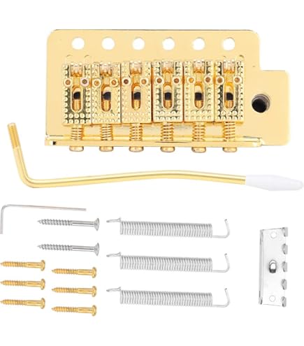 Ponte Per Chitarra Elettrica 6 Corde Metallico - Con Sellette Regolabili E Viti Incluse - Ricambio Chitarra Elettrica - Foto 8