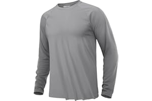 KEFITEVD Męska Koszulka Z Długim Rękawem Surfing Tee Shirt Lekka, Szybkoschnąca Dla Mężczyzn, Wędkarska, Pływacka Koszulka Plażowa