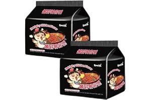 YIJIA Komeya | Pack 10 Fideos ramen salteados coreanos - Hot Chicken Ramen Picante Buldak 131g