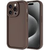 coverzone iPhone 15 Pro ile uyumlu Kılıf Parlak, Tek Renkli Y&uuml;zey Dayanıklı Malzeme &amp; Tam Koruma Redolent Kılıf iPhone 15 Pro