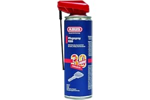 ABUS Spray de cuidado PS88 – Lubricante sin grasa para cilindros de puertas, cerraduras de coches, herramientas, protege contra la humedad y la congelación