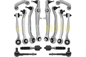 TEILEX GERMANY Kit bracci di sospensione posteriore compatibile per AUDI A6 4F C6 composto da 12 ricambi auto