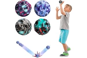 4 Stück Mehrfarbig Astro Jump Ball, Lavaball Moon Ball, Space Ball Moonball, Hohe Sprünge Gummiball, Super High Galaxy Bounce Ball, Mini Bouncing Ball, Space Theme Bouncy Ball für Kinder Freien Set 3