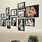 AG Crafts Wood Wall Photo Frame (Black, 12 Photos)