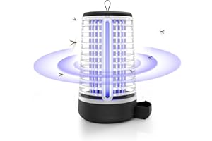 YOUKK Lampe Anti Moustique,360 ° uv elettrico anti zanzara,lLampada Zanzare Interno Esterno Elettric,2000V Lampada Antizanzare,Non Tossico ed Ecologico,Ricaricabile Lampada Zanzare,Efficace Portata 395nm