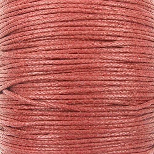 1mm Waxed Cotton Cord Thread Shamballa Macrame Jewellery - Copper - 10 metres
