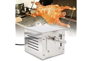 awolsrgiop 220V Grillmotor, 25W 60Kg Edelstahl BBQ Grill Zubehör Bräter Elektromotor Spanferkelgrillmotor Getriebemotor Grillgut Grill Motor BBQ Motor, 12 x 11 x 10 cm