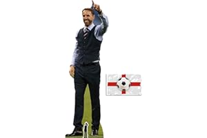 BundleZ-4-FanZ Gareth Southgate Football Manager of England Lifesize and Mini Cardboard Cutout Fan Pack, 193cm x 61cm Includes 8x10 Star Photo