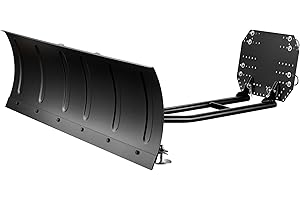 Wiltec Snow Plough 140 x 40 cm with SPCC Steel Blade, Suitable for Quads, ATVs, Small Tractors and Other Vehicles, Snow Plow with Adjustable Angle, Snow Shovel