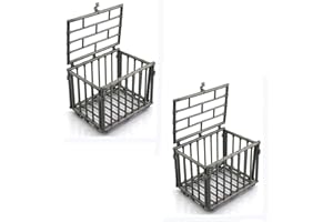 Michear 2pcs Toy Fence Model Cage 1/6 Scale Scene Coral Fence Decor Mini House Accessory Plastic Cage Micro Landscape Ornament Animal Pet Toys