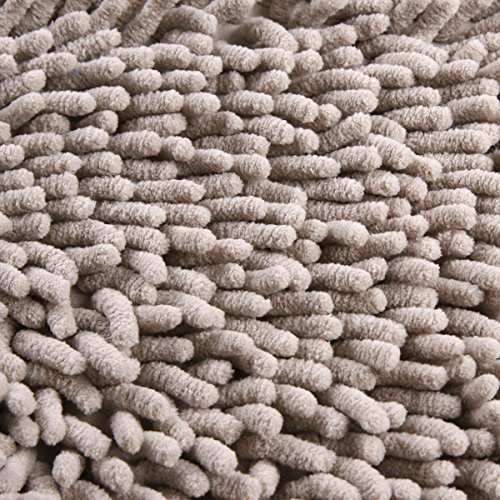 Leefrei Anti-Rutsch-Beschichtung Badematte /Badvorleger /Badteppich / Duschvorleger (50X80cm, Beige) - 3
