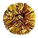 Produktbild sunnymi ® Cheer Pom Rookie Ball Poms Cheerleading Party Dekor Metallic Folie Kunststoff Ring Handheld Sportveranstaltungen (Gold)