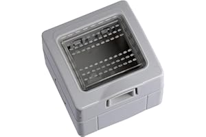 ZOREI Scatola Porta Frutti Da Esterno, Compatibile Con Bticino Matix (1, Custodia 2P IP55 Con Coperchio)
