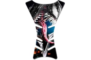 AZGRAPHISHOP Protège-réservoir en résine 3D Compatible pour Moto BMW Honda Ducati Yamaha Kawasaki Triumph Benelli Aprilia Cagiva Venom-Style FM-H003