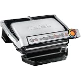 Tefal OptiGrill+ شواية شواء ومحمصة خبز بسعة 4 حصص 2000 واط و6 برامج - إينوكس
