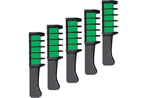 HOME HARBOR 5 Peignes de Coloration Instantanée, Facile à Appliquer et Nettoyer, Vert