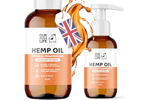 DogsLife Hemp oil for dogs uk | Dog Calming Supplement | for Dog Emotions, Dog Barking & Dog Joints | Omega 3,6,9 for Dogs | Supports & Maintains Healthy Joints | Add to Food Or Chew's | 100ml