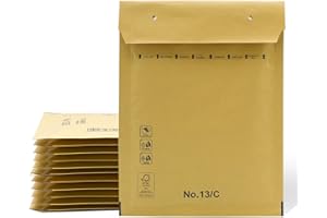SIDI GLOBAL MARKET Sobres Acolchados, Sobres de Burbujas, Sobres Acolchados de Burbujas Kraft con Cierre Autoadhesivo, Bolsas para Envíos de Ropa, Sobres Acolchados Kraft - SIDI (150x215mm, 10 uds)