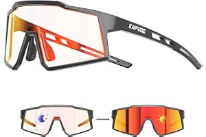 KAPVOE Occhiali per Bambini - Polarizzati & Fotocromatici Occhiali da Ciclismo Leggeri con Montatura TR90 UV400 K9031
