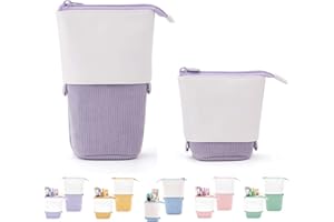 NEWUPZSI Trousse Licorne Telescopique Étui à Crayons Fille Trousse Retractable pour Enseignants et Etudiants, Trousses Devient Pot a Crayon pour Filles Enfants École