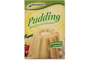 5er Pack Komet Pudding Bananen-Geschmack (5 x 40 g) zum Kochen Puddingpulver Dessert Puddingdessert