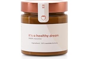 PharmaPower It’s a Healthy Dream Crema Spalmabile 100% Nocciola, Senza Glutine, Senza Lattosio e Senza Zuccheri Aggiunti, Vegana, 180 g