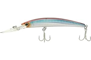DUEL Yo-Zuri Deep Diver Crystal Minnow 130mm Trolling señuelo R1136-HSM EPERLANO Azul