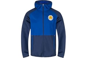 Scottish FA Scotland Jacket Shower Windbreaker Boys Kids OFFICIAL Football Gift