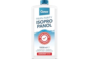 CUNEA Alcool Isopropilico Puro al 99.9% Isopropanolo Detergente - IPA 1000ml per la pulizia