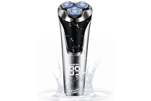 Gabrella Head Shavers for Men, 4D Electric Shavers Men, Wet and Dry IPX7 Waterproof Rechargeable Razors for Men with Pop-up Cordless Men's for Men with LED Display Travel Lock