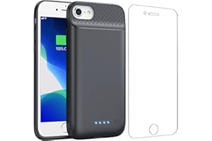 FEOB Akkuhülle für iPhone 6/6s/7/8/SE (2020/2022)-4,7", 7000mAh Powerbank Hülle Zusatzakku Akku Case Akku Ladehülle Handyhülle Akku Battery Case für iPhone 6 /6s/ 7/ 8/ SE-4,7" Akku Hülle