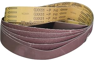 10 stycken slipband 2"x63" 1600x50 mm for slipning och polering av trä, metall och plast(P80)