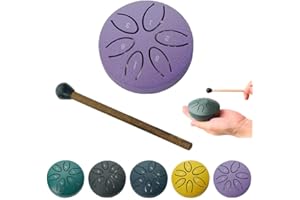 ADIUS Rain Drum for Outside, Rain Drum For Outside When It Rains, Rain Drum Tool for Outside, Outside Musical Rain Drum For Garden, Mini Handpan, Viola)