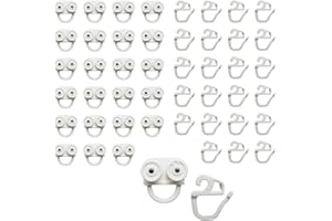 RUDIS-SPAREPARTS Gliders Curtain Gliders Suitable for Ikea Vidga Replacement Parts Wheels Hook System Accessories Curtain (Pack of 24)