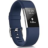 Yandu Cinturino Compatibile per Fitbit Charge 2, Cinturino per Uomo Donne Cinturino Sportivo Cinturino in Silicone Regolabile