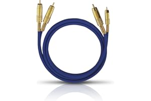 Oehlbach 2032 Kabel Audio, Niebieski, 1 m