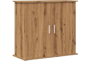 vidaXL Support d'aquarium Chêne artisanal 81x36x73 cm Bois d'ingénierie