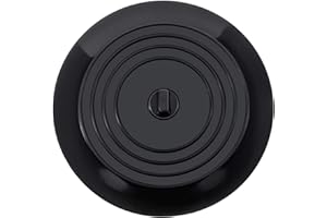 FIX-IT FIXIT Universal Bath Plug, Universal Sink Drain Plug For Kitchen, Bathroom and Laundries. 6 Inch Durable Silicone Plug With Effective Seal (Black)