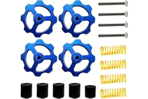 AJOYIB Zestaw do poziomowania drukarki 3D, 4 szt. metalowych nakrętek niwelujących + 5 szt. silikonowych uchwytów niwelujących + 4 szt. sprężyn Hot Bed + 4 szt. śrub M4 x 35 do Ender 3 Ender 5 CR 10 seria