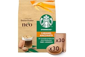 NESCAFÉ DOLCE GUSTO NEO NEO Starbucks® Caramel Macchiato par NESCAFÉ® Dolce Gusto® - 30 Tasses - Compatibles uniquement avec les machines à café NESCAFÉ® Dolce Gusto® NEO