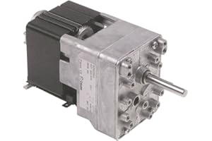 Crouzet 82662563 Moteur de transmission avec plaque de fixation 220 V 4 tr/min 50/60 Hz essieu ø 8 x 7 mm