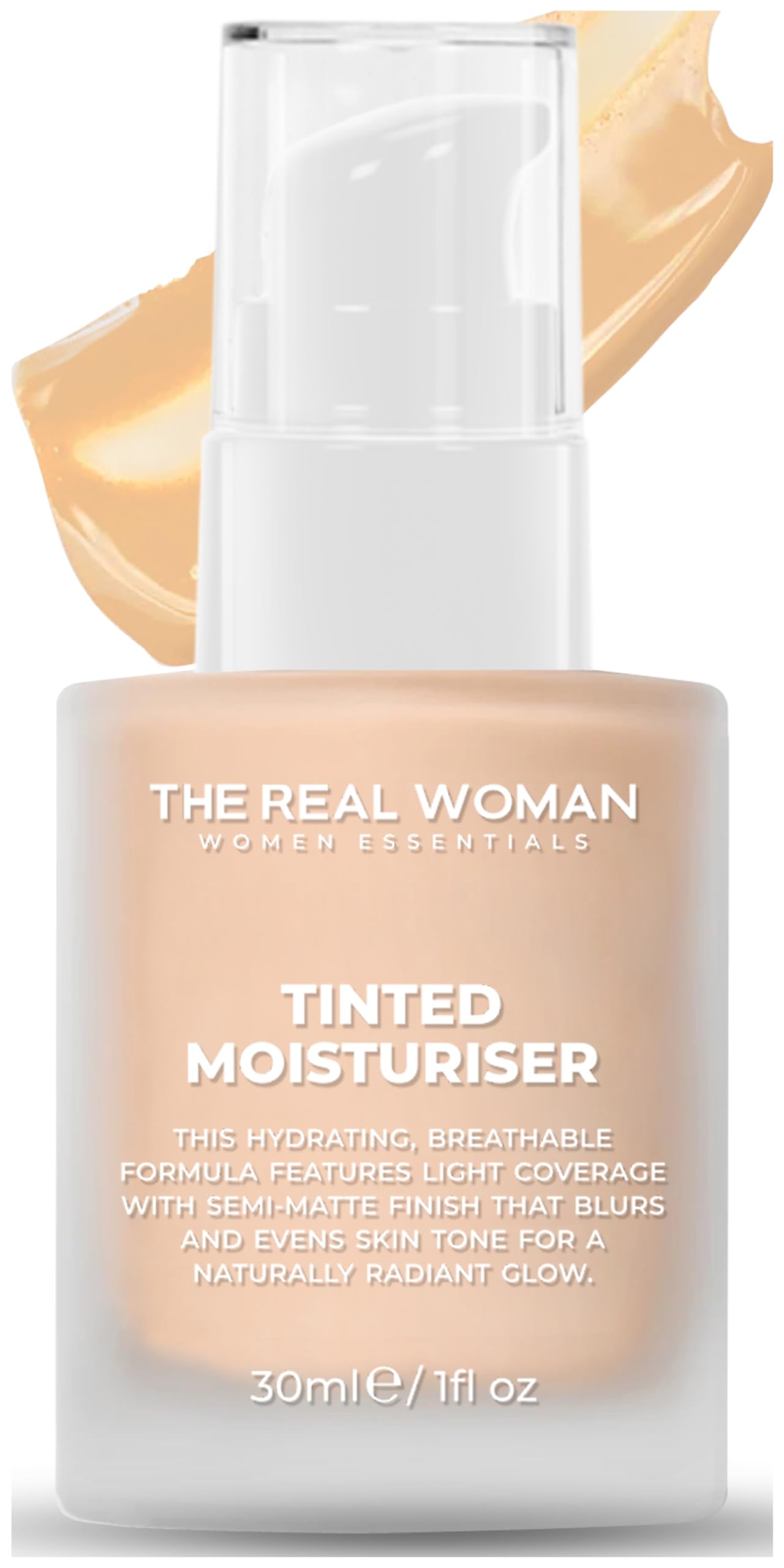 THE REAL WOMAN Real Skin Tinted Moisturiser Lotion, 30ml (SHADE: 01 LIGHT)