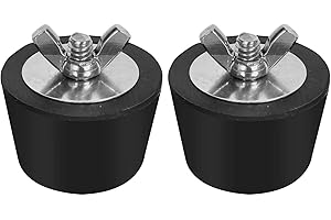 CLEMINSTA 2er Pack Pool Gummistopfen, 32-38mm Winterstopfen Pool mit Edelstahlbolzen für zuverlässigen Schutz im Winter, Gummistopfen Ideal für Schwimmbecken & Wasserbetten, Poolzubehör der Spitzenklasse