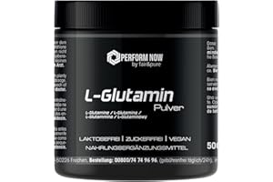 Fair & Pure® - L-Glutammina 500 g in polvere - 100% puro senza additivi - Vegan - Aminoacido proteico