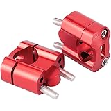 Motorrad Lenker Riser, Akozon 1 Paar Motorrad Lenker Riser Mount Clamp Adapter 22mm / 28mm 1 / 8in 7 / 8in CNC Aluminiumlegie