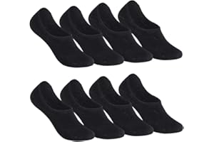 Falechay Chaussettes Basses Femme Homme 8 Paires Soquette Invisible en Coton Antiglisse des Décontractées de Sport
